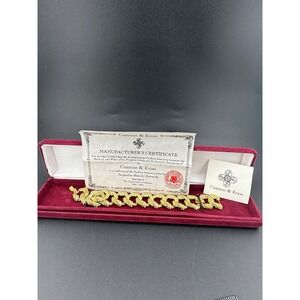Camrose Kross Bracelet JBK  Classic With Box Signed 6.5" With Extender 8"
